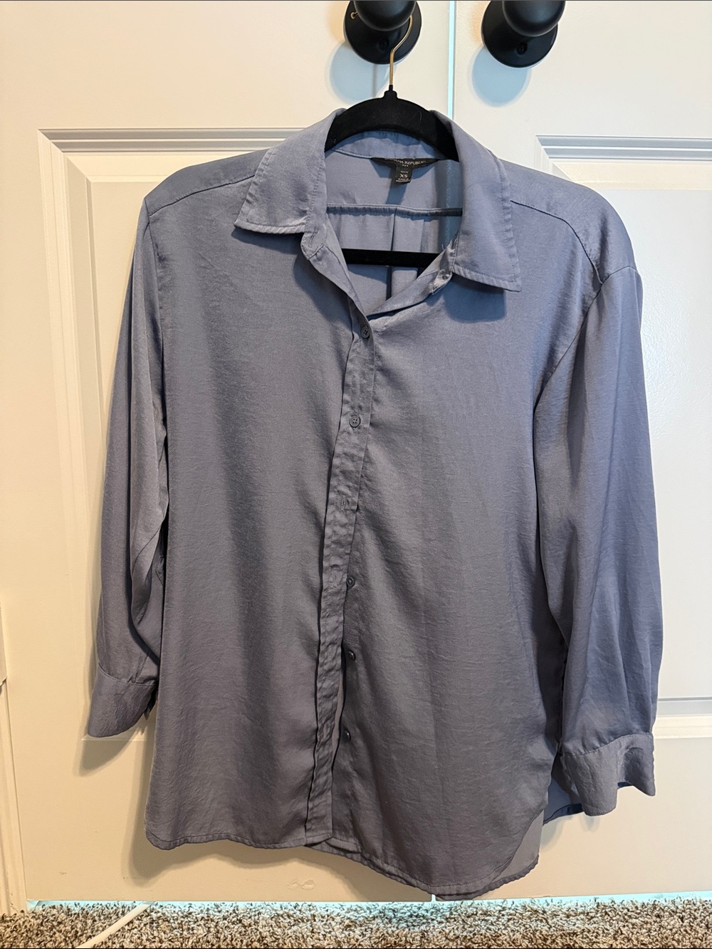 Banana Republic Light Blue Women's Button-Up Blouse